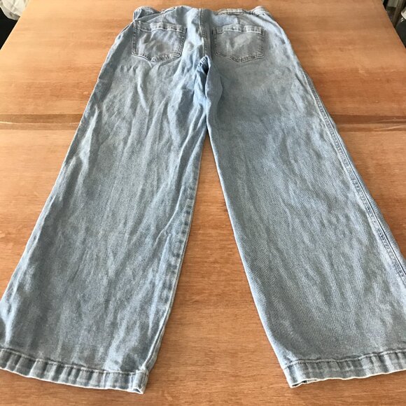 Mined by Los Angeles Wide Leg Jeans Women 11/29 Blue High Rise Medium Wash 17628 - Picture 2 of 12